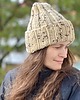 czapki damskie Buran - zimowa czapka z wełny peruwiańskiej ziarno kakaowca 1