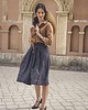 czółenka damskie BALERINY RETRO NA OBCASIE 8CM CZEKOLADOWY brąz 1