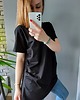 t-shirt damskie T-SHIRT OVERSIZE I275 CZARNY 3