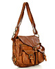 torby na ramię Skórzana torebka listonoszka z kieszeniami safari handmade bag 6