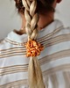 gumki do włosów Gumka jedwabna, scrunchie, gumka satynowa słodka morelka MINI 2