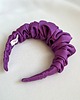 opaski do włosów Fioletowa opaska marszczona Iva maxi 1