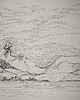 grafiki i ilustracje WYPRZEDAŻ SZTUKI! Rysunek cienkopis Krajobraz pejzaż oryginalny 23x30 cm 1