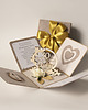 kartki scrapbooking 30 rocznica ślubu, perłowe gody, exploding box, kartka 3d 2