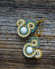 kolczyki soutache Małe kolczyki sutasz 1