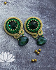 kolczyki soutache Zieleń - kolczyki sutasz 1