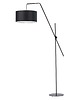 lampy podłogowe Czarna lampa stojąca na wysięgniku do salonu BILBAO 2