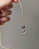 chokery Minimalistyczny choker z naturalną muszelką i kwarcem (stal chirurgiczna) 7