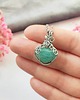 wisiory Naszyjnik Amazonit stal chirurgiczna wisiorek handmade wirewrapping 3
