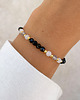 bransoletki z kamieni naturalnych Talizman - czarny turmalin, kamień księżycowy, labradoryt 1