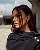 bluza z kapturem damska Bluza / płaszcz ROBIN kolor czarny 1