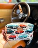 torby i nerki męskie Męska kosmetyczka wodoodporna w retro auta z odpinaną zawieszką 1