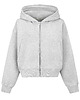 bluza z kapturem damska Bluza Restful grey z kapturem na zamek 7