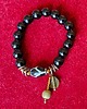 bransoletki z kamieni naturalnych Bransoletka z agatem DZI i onyksem. Amulet prezent unisex 1