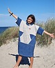 chłopiec - inne Ponczo kąpielowe z bawełnianej frotte  BLUE STAR 4