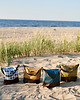 torby na ramię Boho bag w jasnoniebieską pepitkę 9