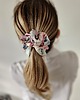 gumki do włosów Gumka jedwabna, scrunchie, frotka wiosenne kwiaty MAXI 6
