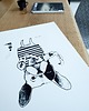 grafiki i ilustracje Duża grafika z Buldogiem Francuskim 50x70 cm 2