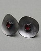 kolczyki wire wrapping Kapelusze /red/ sztyfty 4