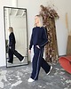 komplety damskie Kai komfortowy komplet z lamówką navy granatowy 4