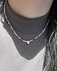 chokery Choker z koralikami i perłą 2