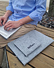 etui na laptopa Etui na laptopa z kieszonką PERSONALIZOWANE czarny zamek 5