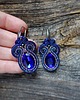 kolczyki soutache Granatowe kolczyki soutache 4