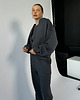 bluza bez kaptura damska Bluza Restful light antracite na zamek z kapturem 6