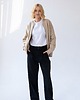 bluza bez kaptura damska Bomberka Sporty Chic Hummus 1