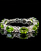 bransoletki srebrne Barokowe peridoty 2