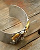 bransoletki wire wrapping Bursztyny i perły -  bransoleta mankiet CUFF 3
