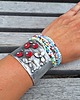 bransoletki wire wrapping Małe maki - bransoletka regulowana 1