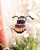 broszki haftowana broszka trzmiel, biżuteria owady 5