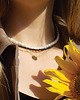 chokery Choker na szyję z szafirów 2