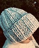 czapki damskie Czapka  beanie handmade melanż ecru 6