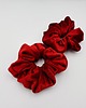 gumki do włosów Scrunchie czerwień rozm. M 1