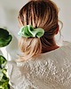 spinki i klamry do włosów Scrunchie spinka klamra jedwabna limonkowy zefir 1