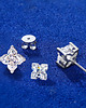 kolczyki pozłacane Kolczyki Moissanite Srebro 925 1