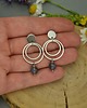 kolczyki wire wrapping Kolczyki koła labradoryt  kółka stal chirurgiczna 4