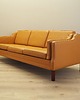sofy i szezlongi Sofa skórzana pomarańczowa, duński design, lata 70, produkcja: Dania 1