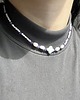 chokery Choker z koralikami i perłami i muszlą 1