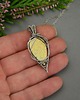 wisiory Wisiorek złoty labradoryt wire wrapping 3