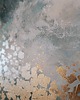 obrazy ZŁOTY SPOKÓJ Abstrakcyjny obraz ze złotem, ręcznie malowany, 100x70 cm 3