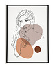 plakaty Plakat KOBIETA kontur abstrakcja linie 0480 3
