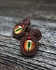 kolczyki soutache Smocze oko - kolczyki soutache 3