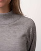swetry damskie  Sweter Golf Wełniany OCELOT Szary- damski półgolf 100% wełny merino 2