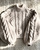 swetry damskie  Sweter handmade  chunky cable natural wełna merynosów bawełna alpaka 7