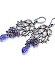 kolczyki wire wrapping Bez - kolczyki 1