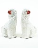 figurki i rzeźby Ceramiczne pieski kominkowe - Spaniele, styl Staffordshire, Anglia 3