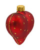 ozdoby choinkowe Bombka choinkowa: Serduszko ze złotymi kropeczkami: czerwone 1